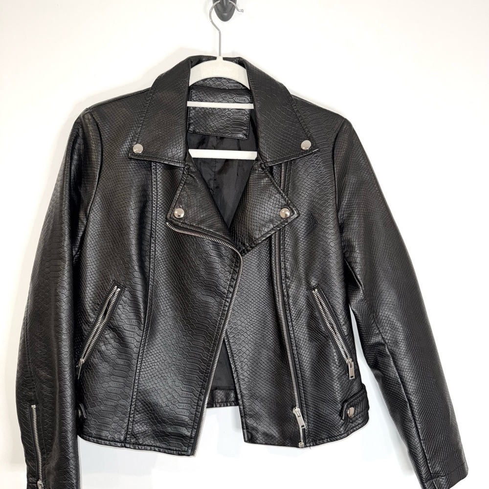 Black Faux Leather Jacket